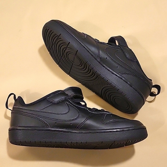 Nike Other - Like New NIKE COURT BOROUGH LOW 2 (PS) BLACK All Day Play